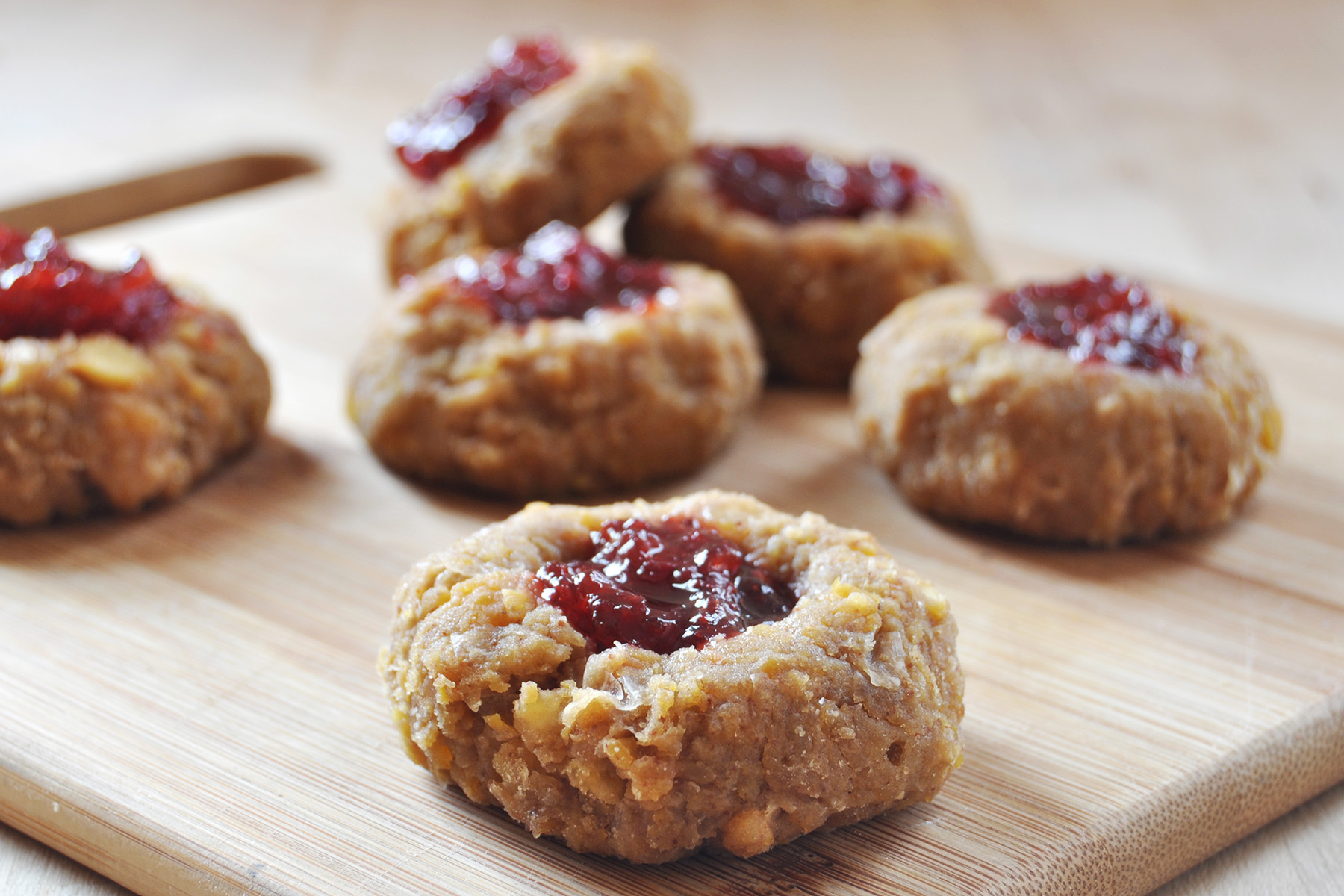 vegan gluten free thumbprint cookies