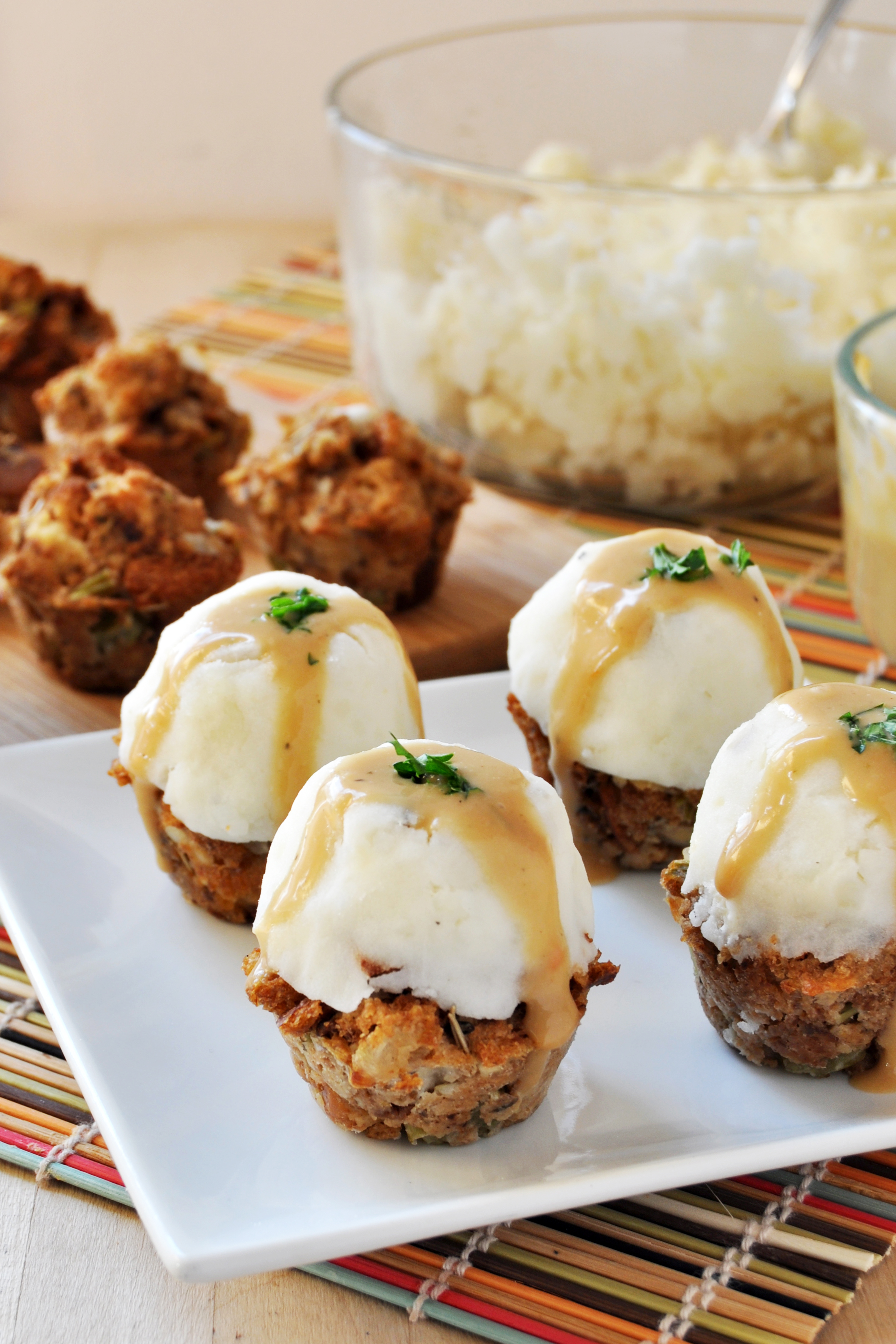 Vegan Gluten-Free Thanksgiving: Stuffing-Muffins with Mashed Potatoes ...