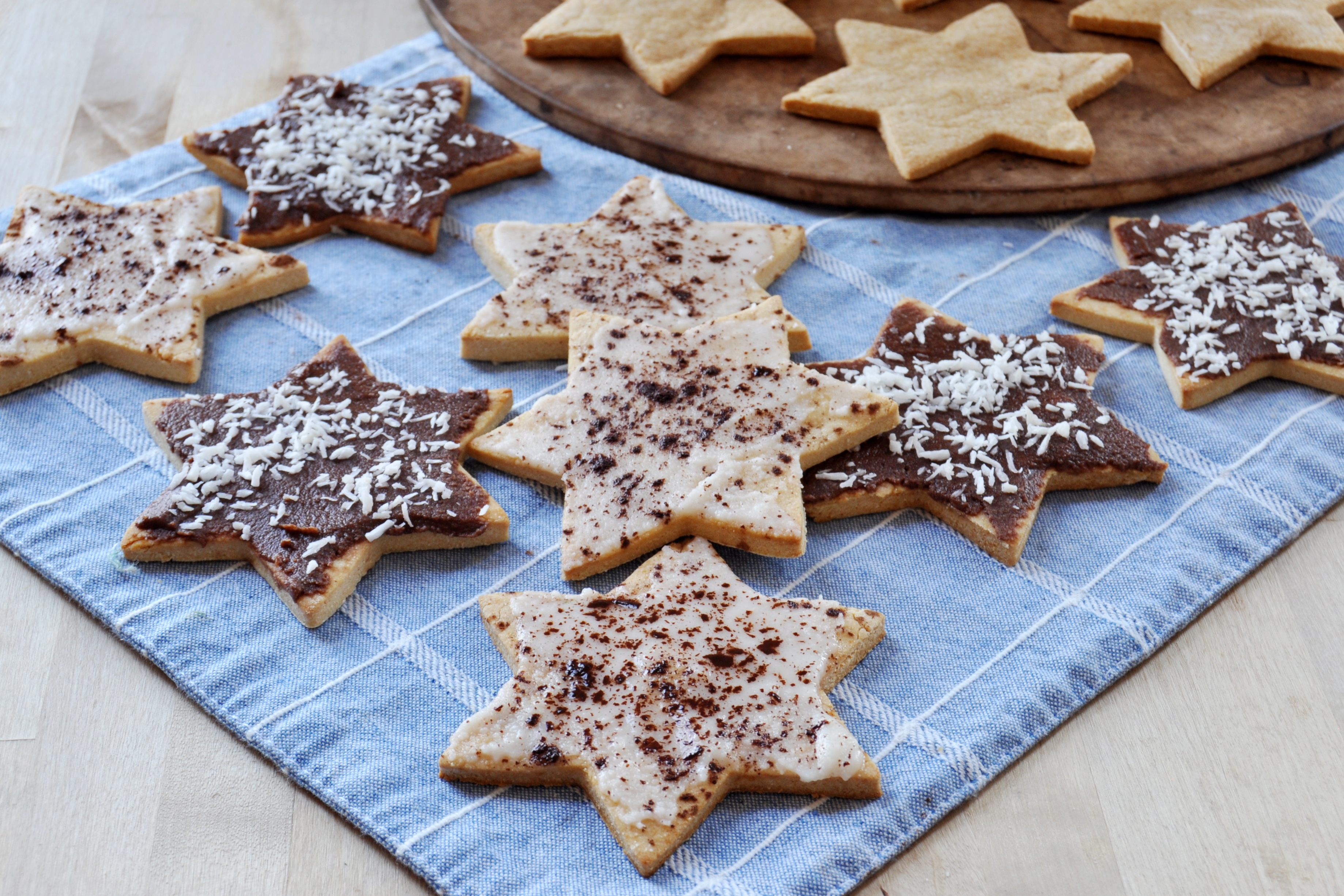 Chanukah Star Cookies, Vegan + Gluten-Free.