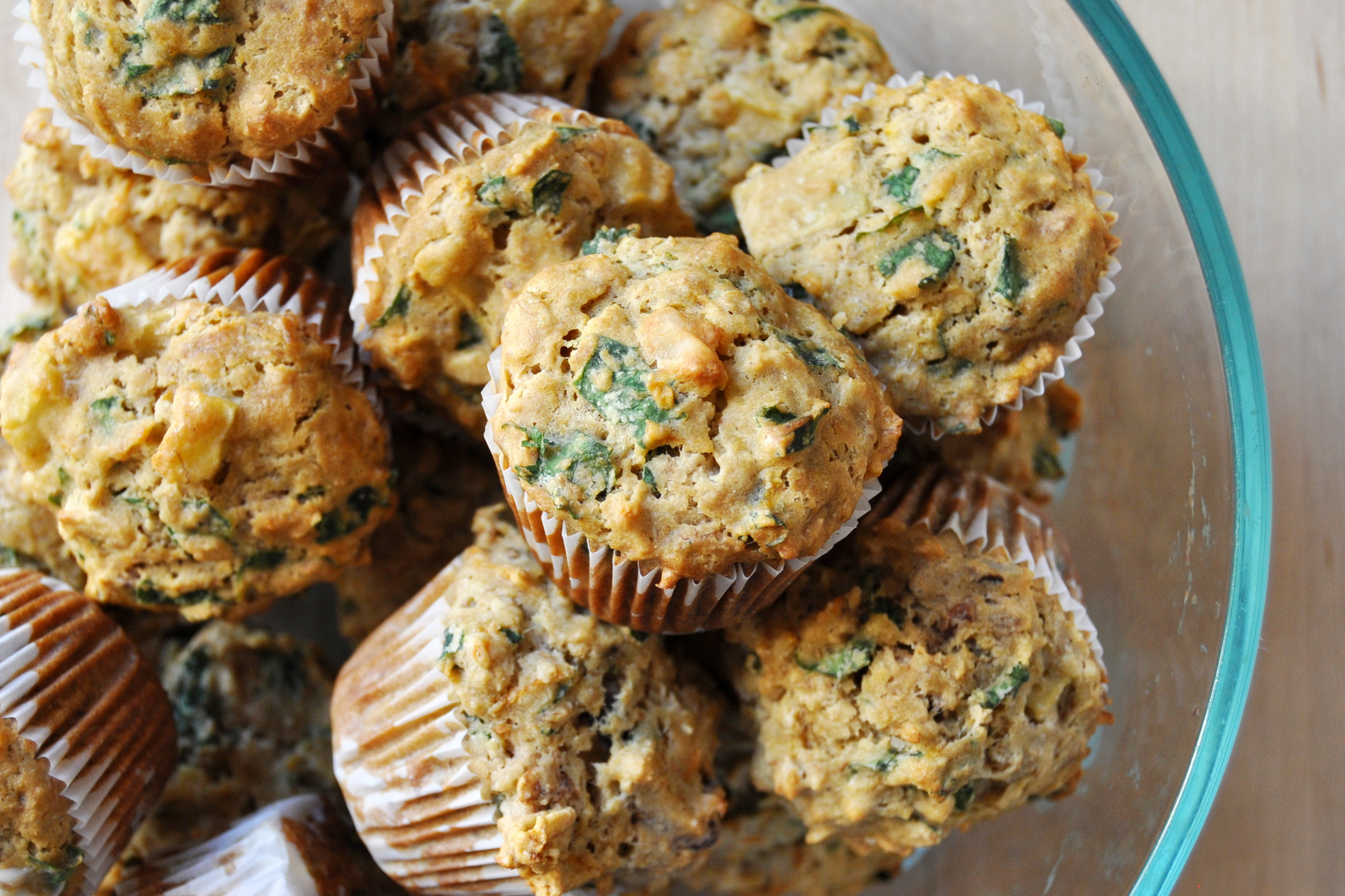 Fruit and Veggie Mini Muffins, Vegan + Gluten-Free - The Colorful Kitchen