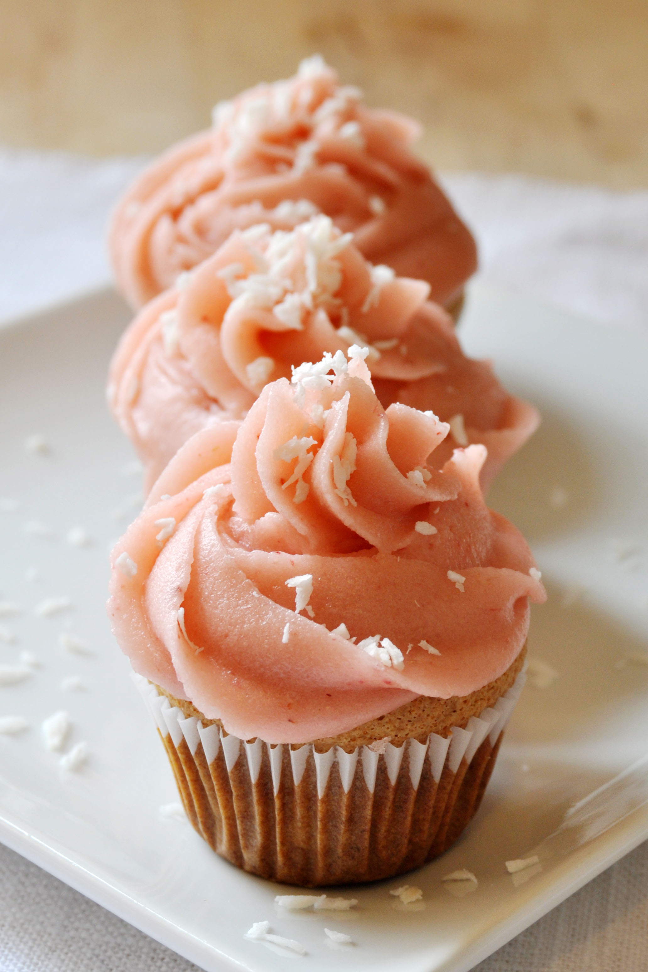 Valentine's Day Cupcakes with Strawberry Icing, Vegan + Gluten-Free ...