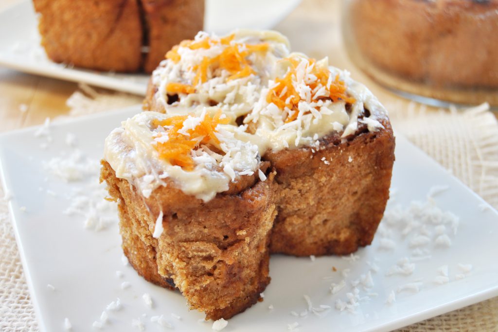 Carrot Cake Cinnamon Rolls Vegan Gluten-Free 4