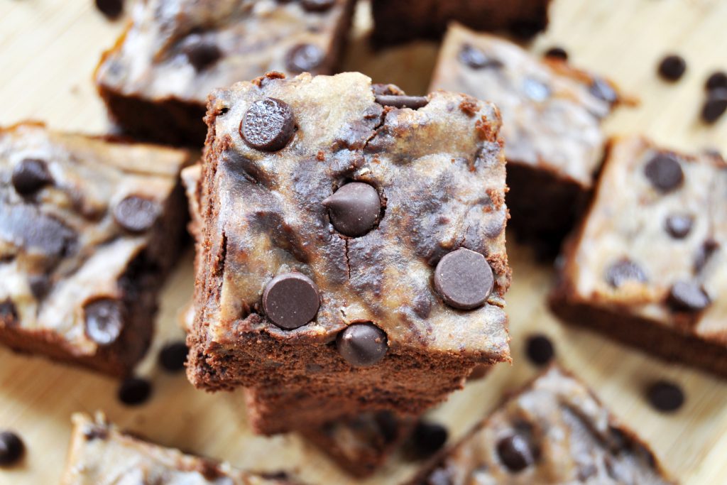 Salted Caramel Cheesecake Brownies Vegan Gluten-Free 5