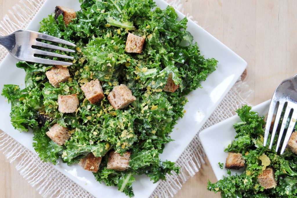 Vegan Kale Ceaser Salad 3
