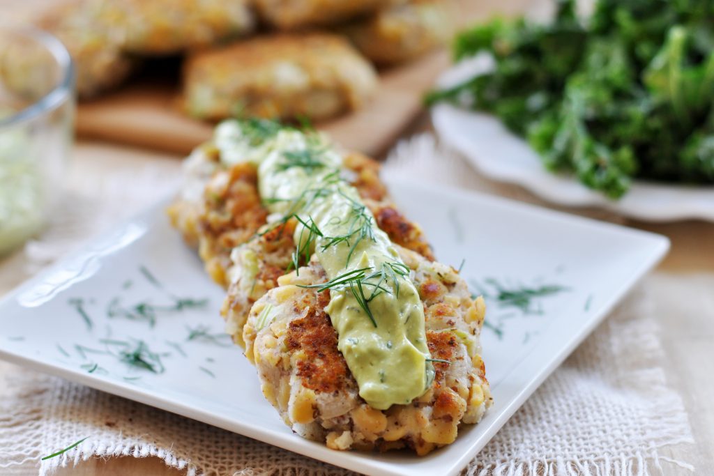 Tempeh Potato Croquettes Dill Sauce Vegan Gluten-Free 2