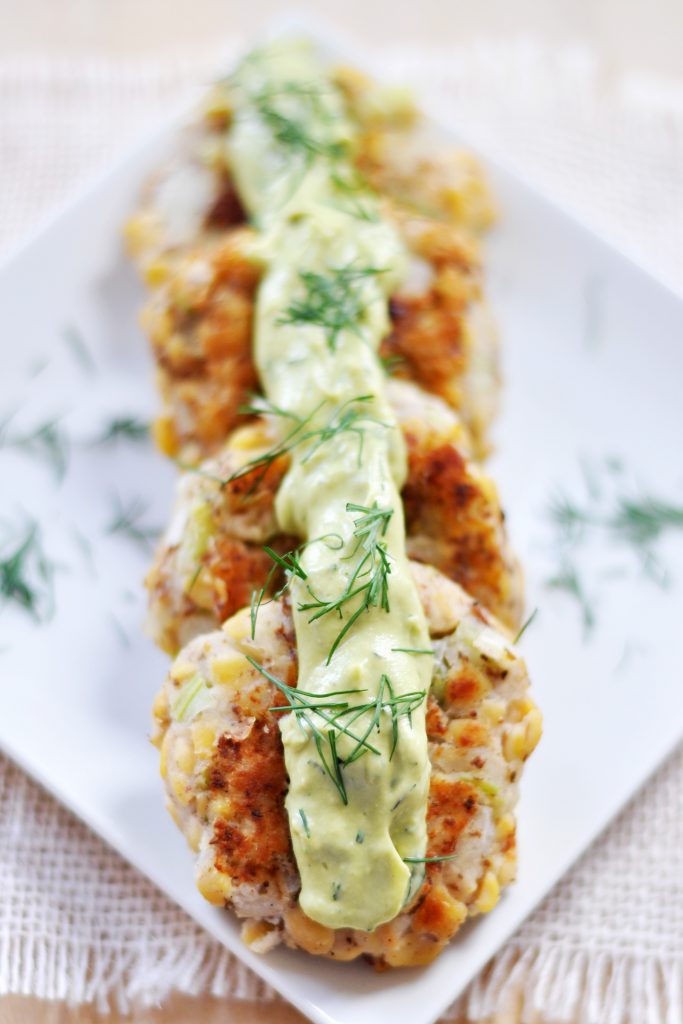 Tempeh Potato Croquettes Dill Sauce Vegan Gluten-Free