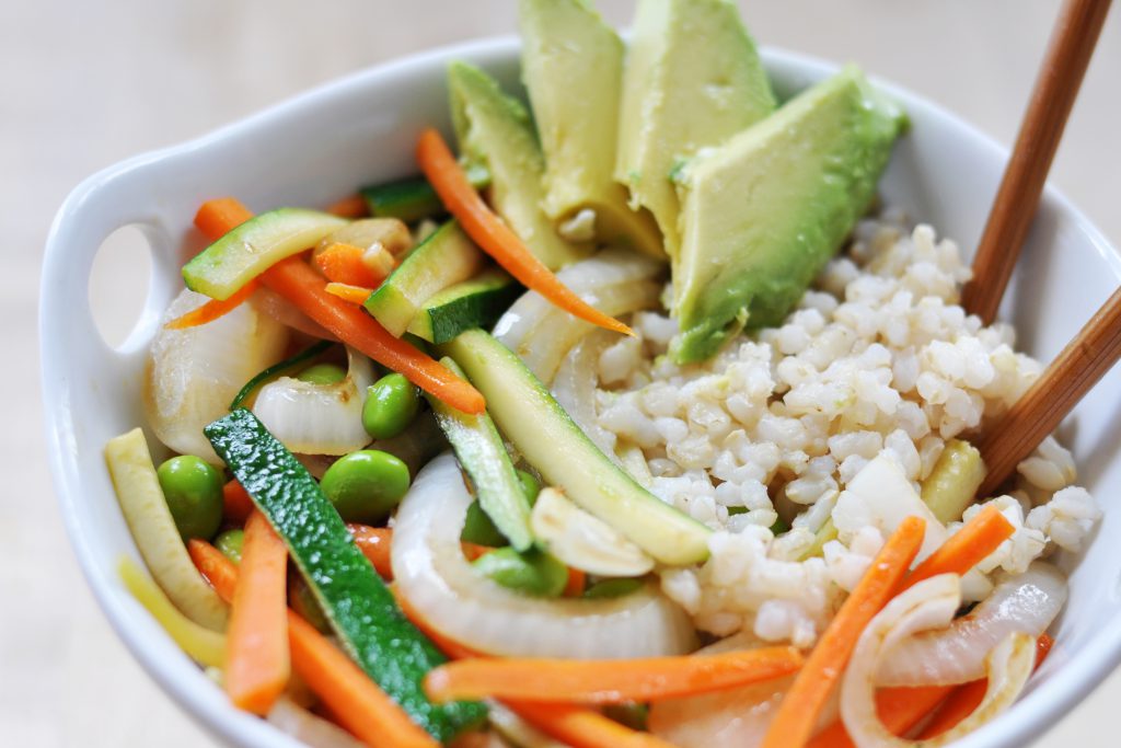 Sushi Inspired Brown Rice Bowl