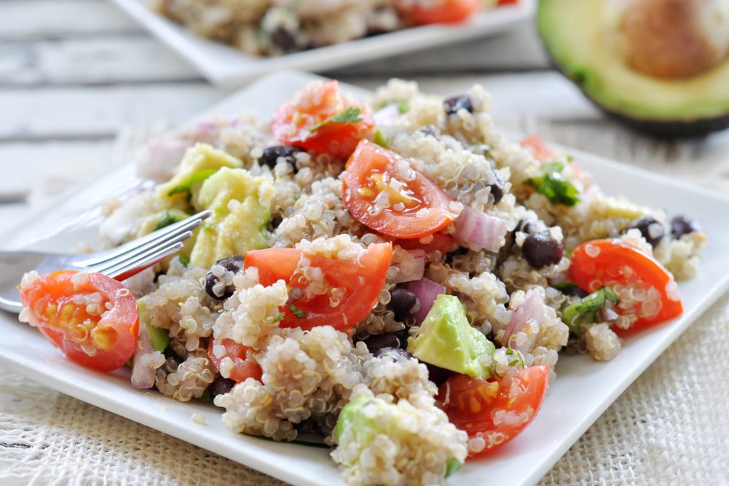 Black Bean, Avocado, Tomato and Quinoa Salad, Vegan + GlutenFree The