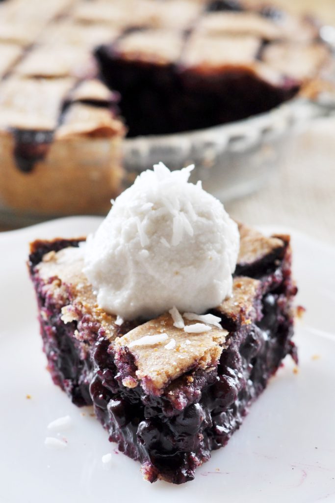 Vegan Blueberry Pie Spelt Crust 2