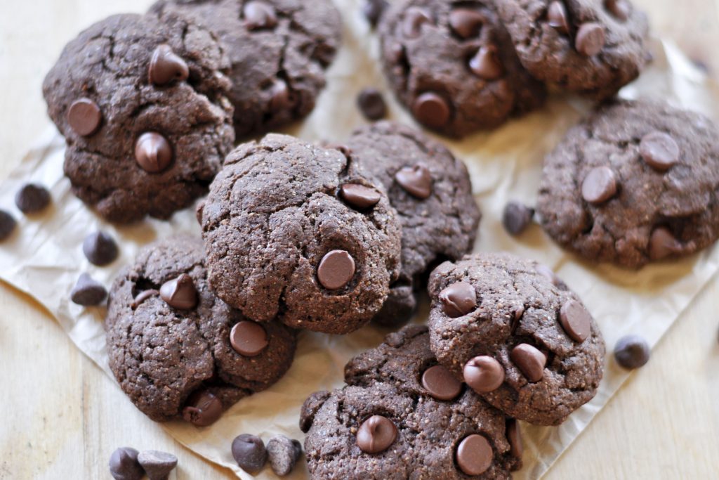 Double Chocolate Chip Cookies Vegan 2