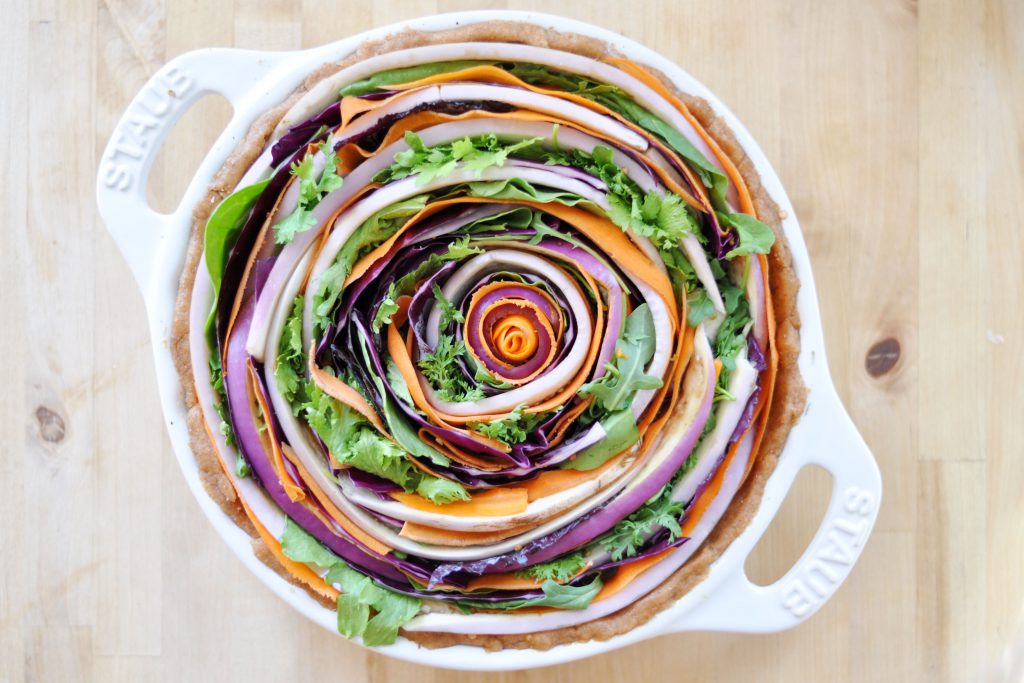 Vegan Sprial Vegetable Tart 3