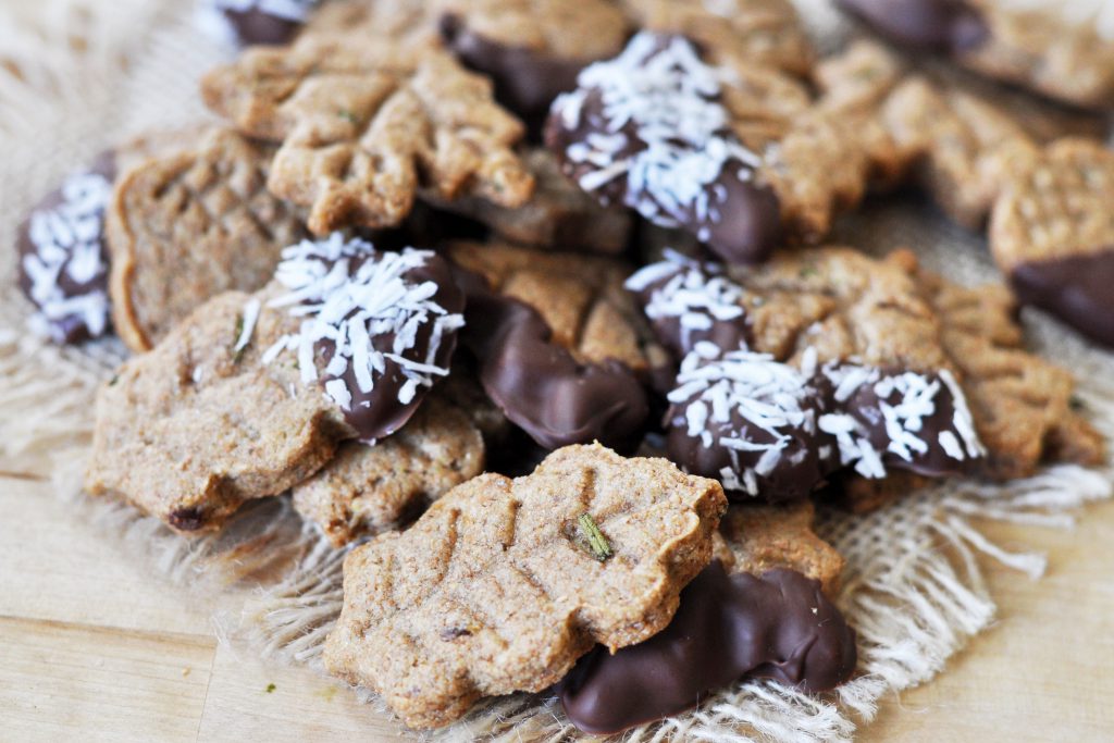 Chocolate Dipped Rosemary-Tahini Cookies 2