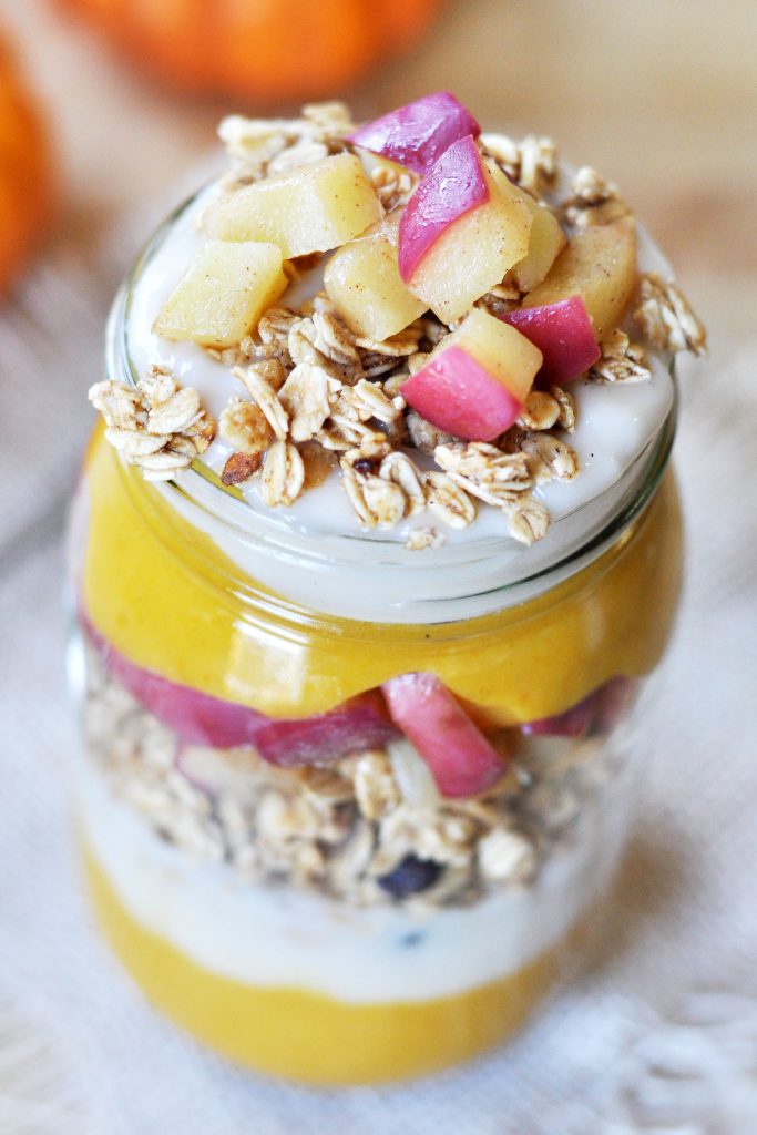 Pumpkin & Apple Pie Yogurt Parfait Vegan 3