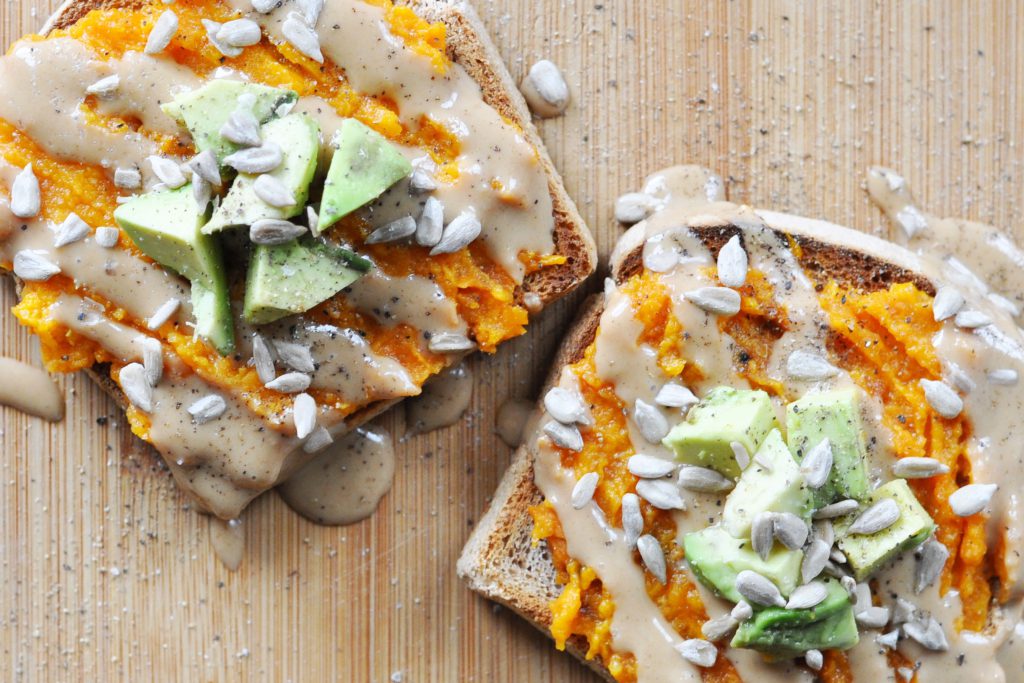 sweet potato avocado toast