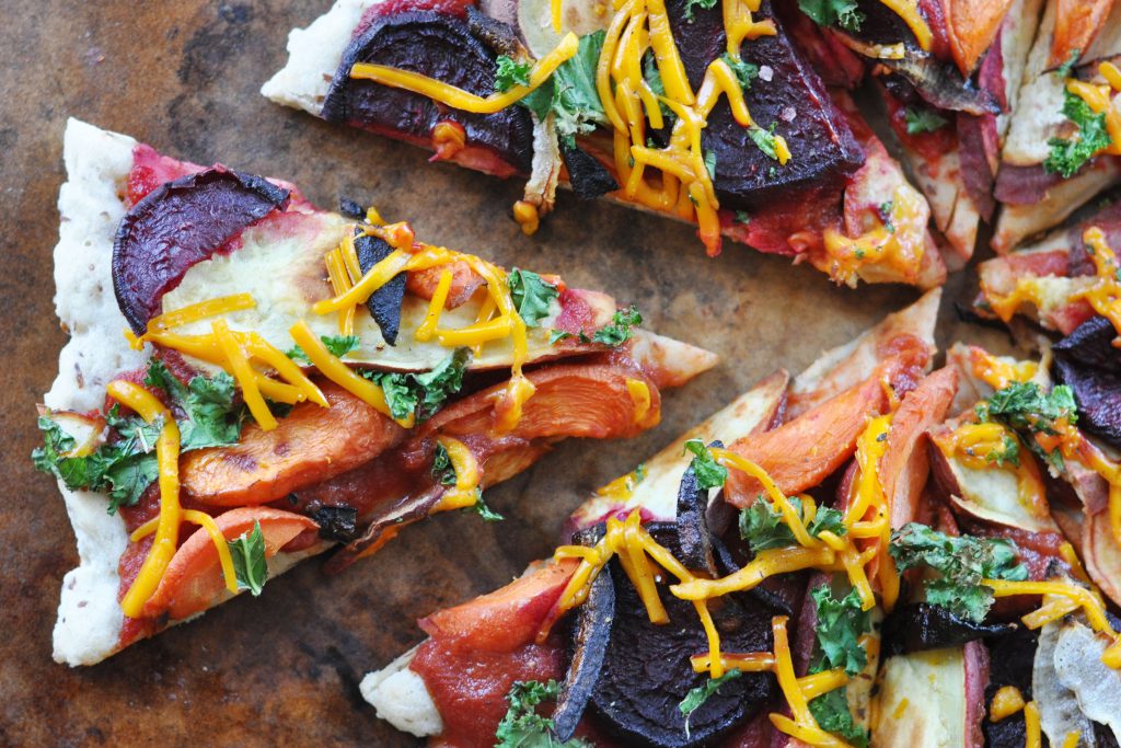 Root Vegetable Pizza Vegan