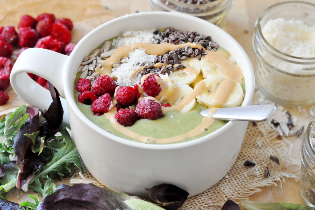 Easy Green Smoothie Bowl Vegan 2