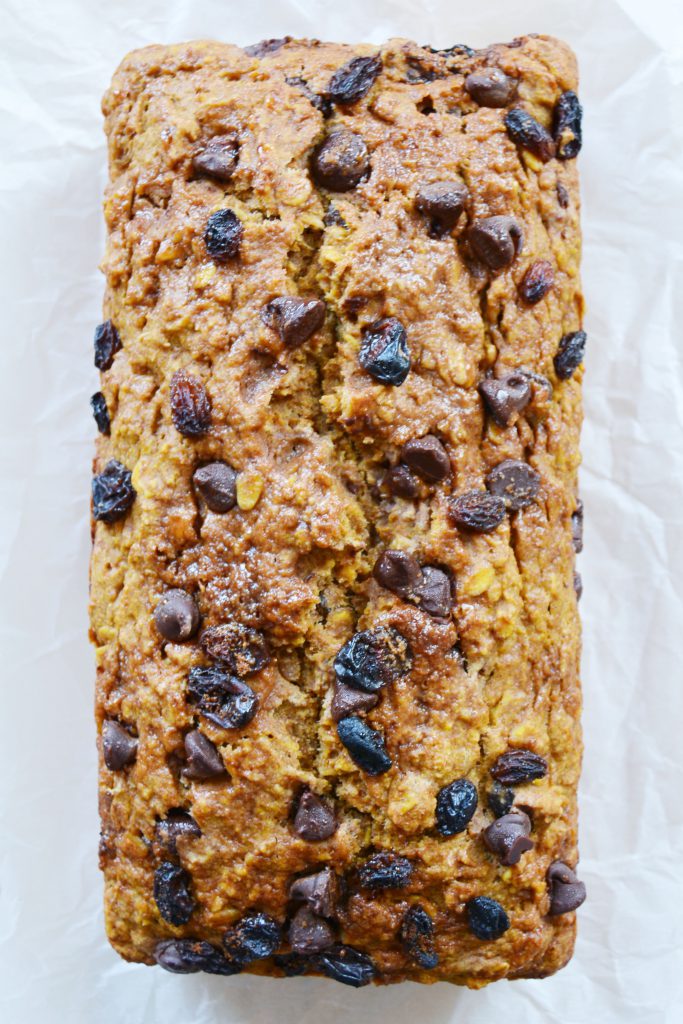 chocolate-chip-raisin-pumpkin-bread-vegan-2