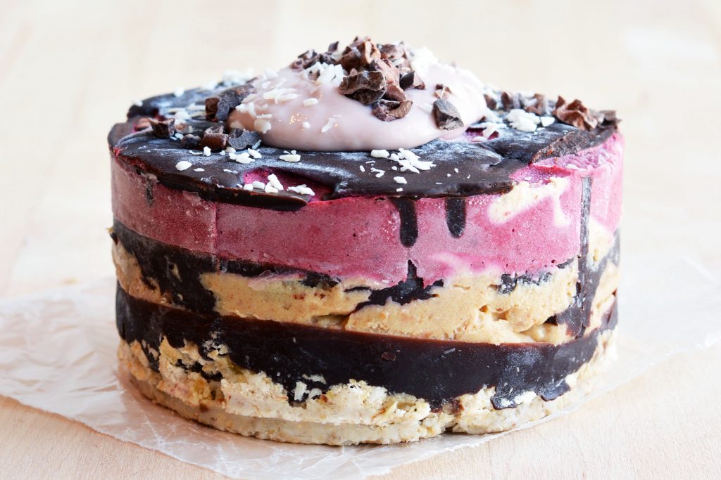 Raw PB & J Chocolate Cake Vegan Gluten-Free