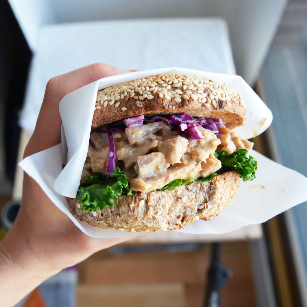 Smoky Tahini Jackfruit Sandwich Vegan SQUARE 2