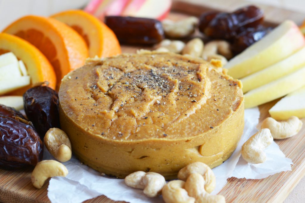 Smoky Baked Cashew Cheese Vegan