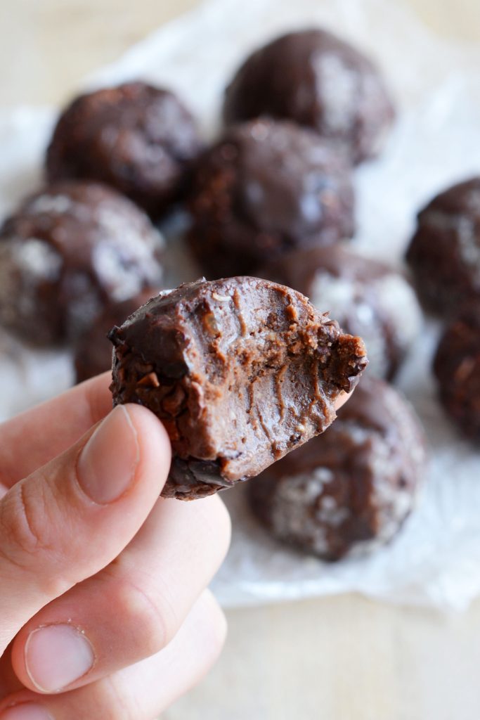 No-Bake Tahini Brownie Energy Balls, Vegan Gluten-Free 2