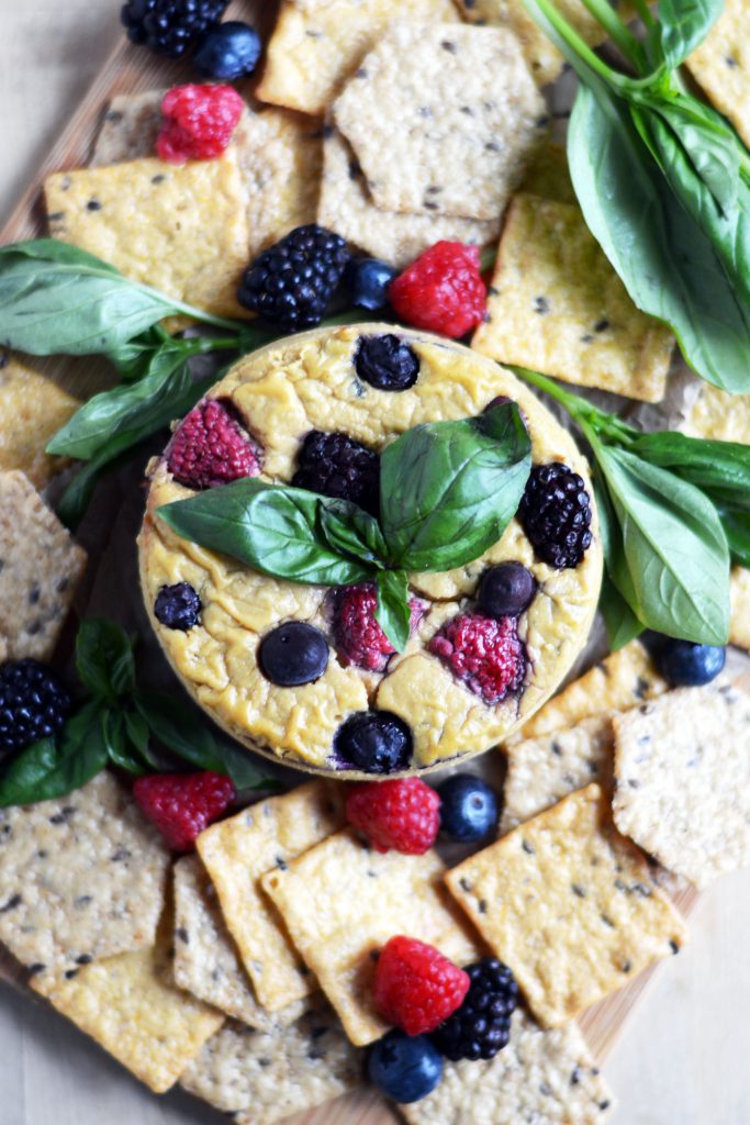 Baked Berry-Basil Cheese, Vegan & Gluten-Free 2