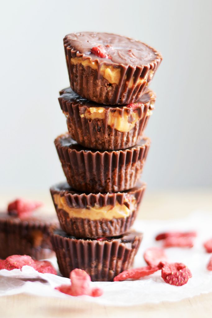 Raw Chocolate Peanut Butter Strawberry Cups 2