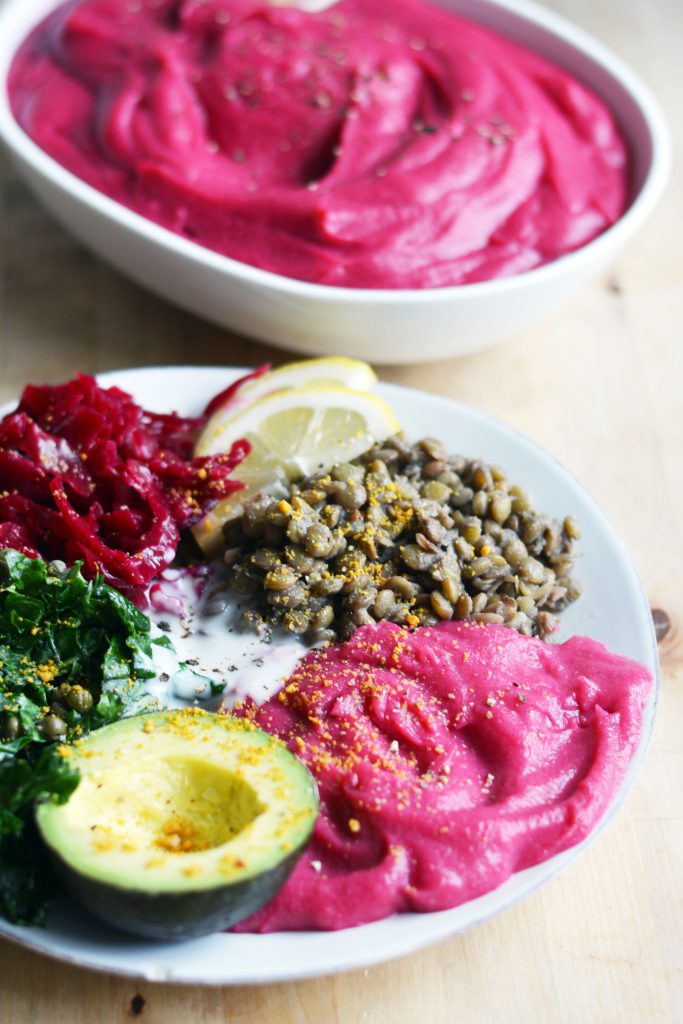 Beet & Cauliflower Puree 2