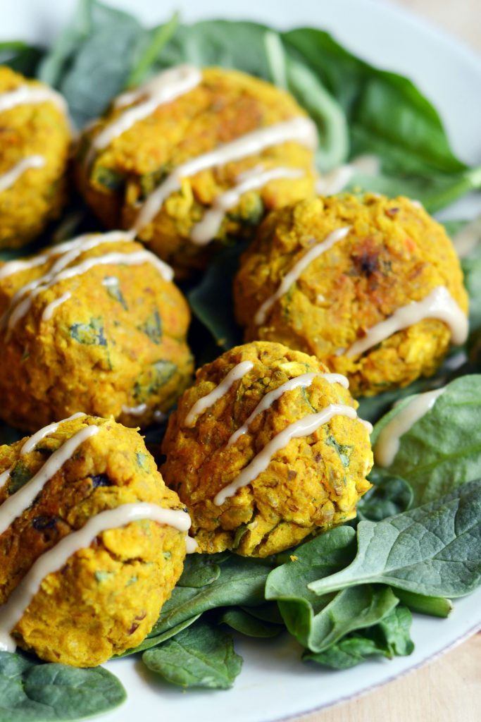 Golden Turmeric Chickpea Fritters Vegan Gluten-Free