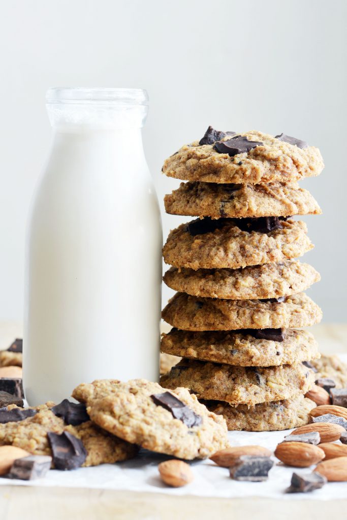 Almond Milk Pulp Chocolate Chunk Cookies Vegan Gluten-Free