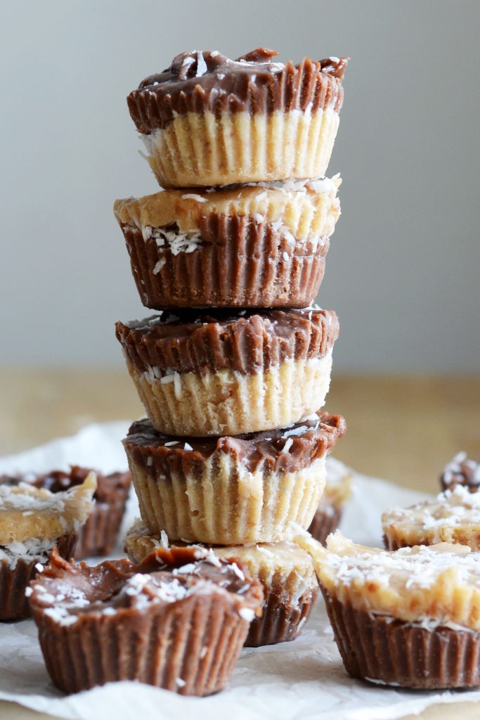 No-Bake Tahini Chocolate Fudge Cups