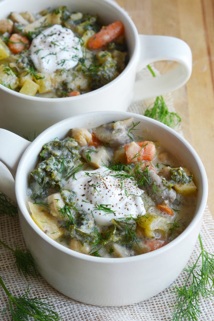 Cozy Coconut Milk Dill Stew Vegan 2