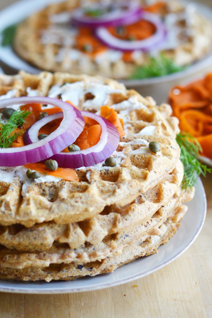 Everything Bagel Waffles Vegan 2