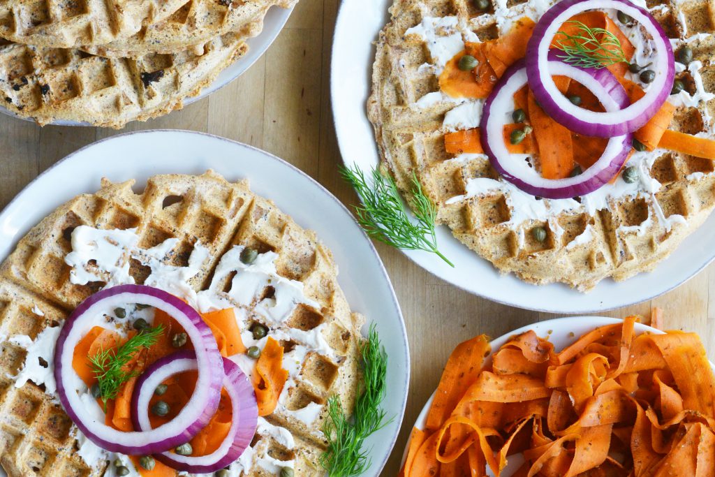 Everything Bagel Waffles Vegan 3