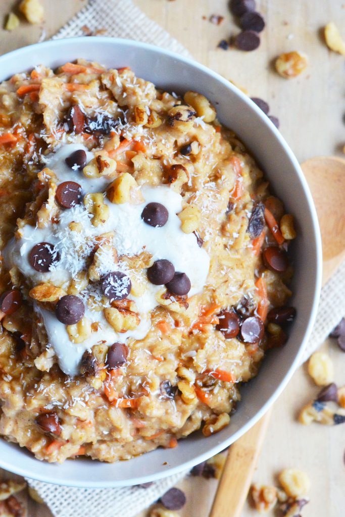 Pumpkin Pie Spice Carrot Cake Oatmeal