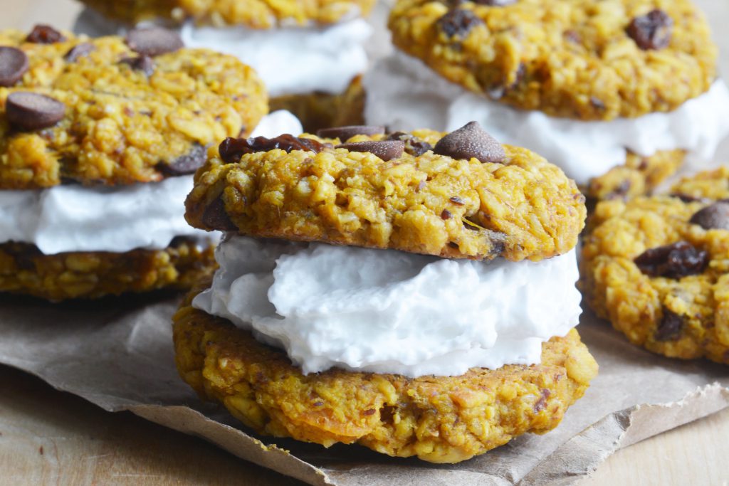 Butternut Squash Oatmeal Cookie Sandwich Vegan Gluten-Free