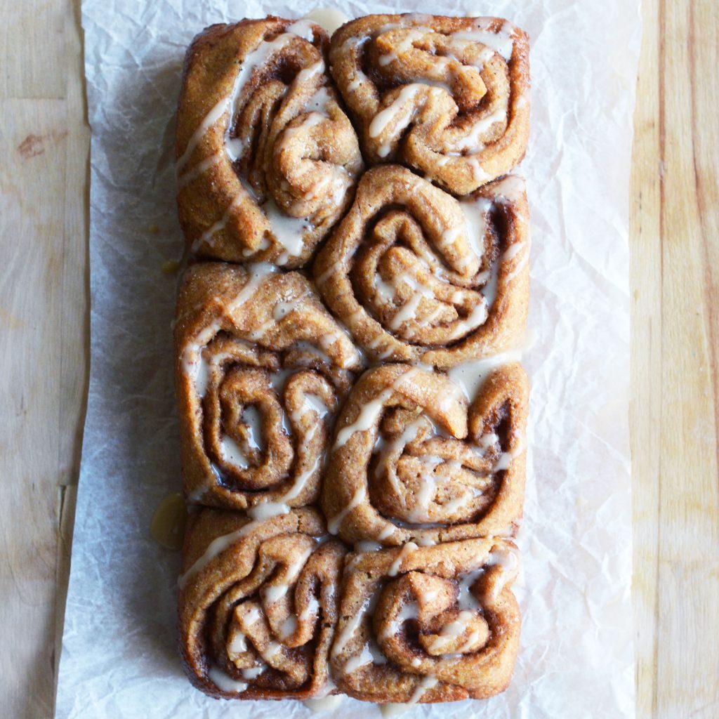 Cinnamon Roll Loaf Vegan SQAURE