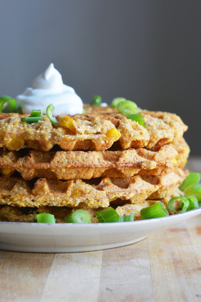 Cornbread Waffles (vegan, gluten free, oil free) - Veggiekins Blog