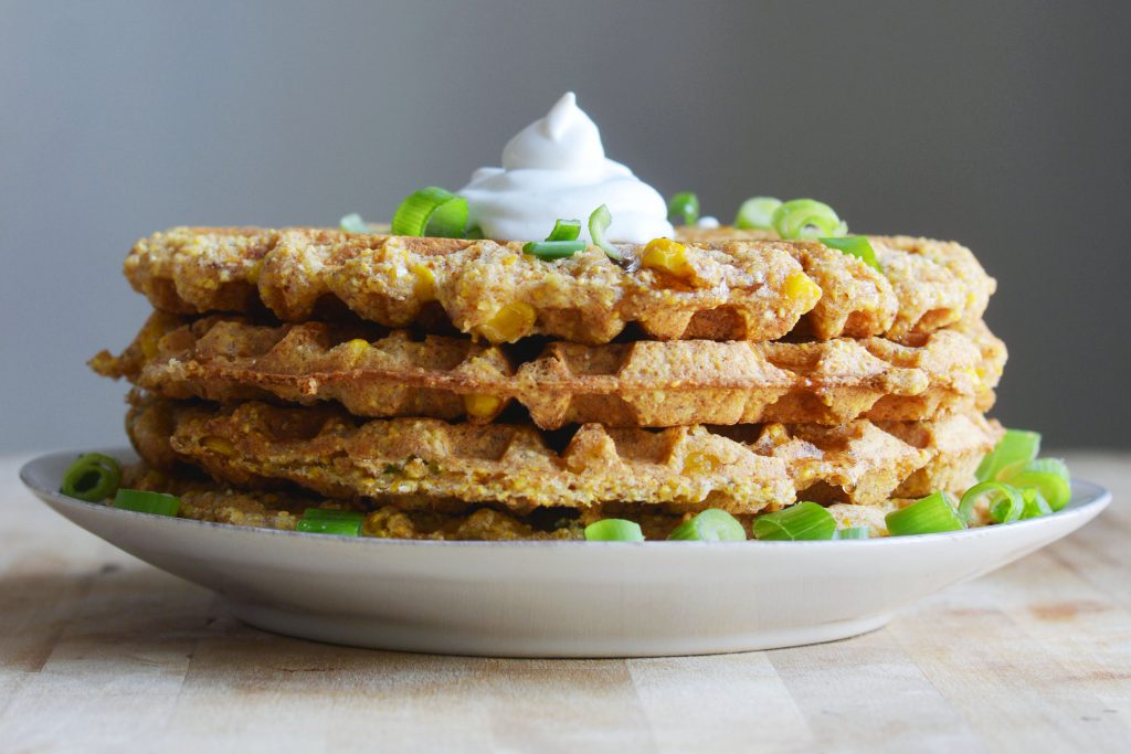 Vegan Crispy Cornbread Waffles 2