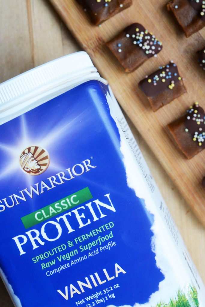 Chocolate Coated Almond Protein Bites Vegan Gluten-Free Sunwarrior 6
