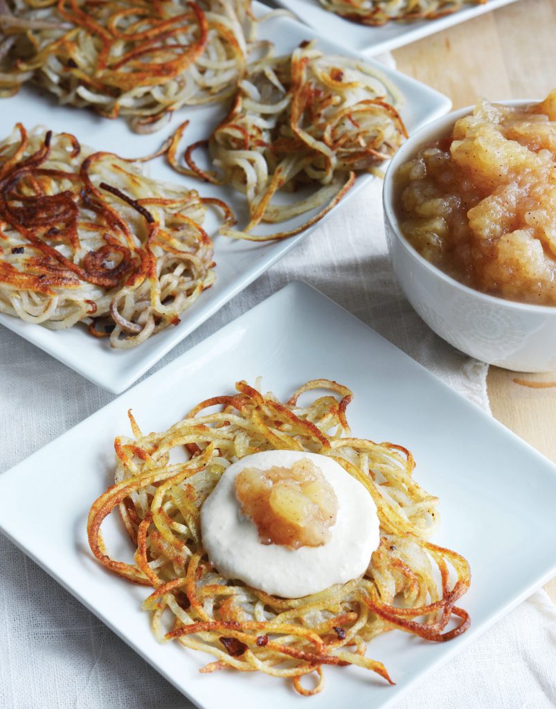 Spiralized Potato Latkes