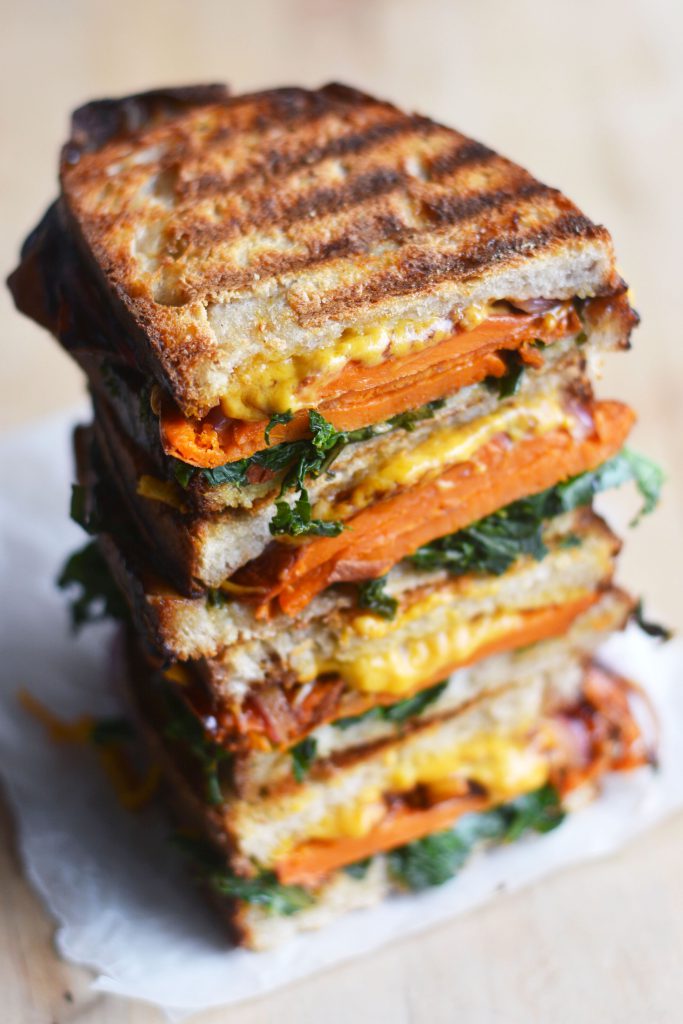 Balsamic Sweet Potato Grilled Cheese Vegan 2