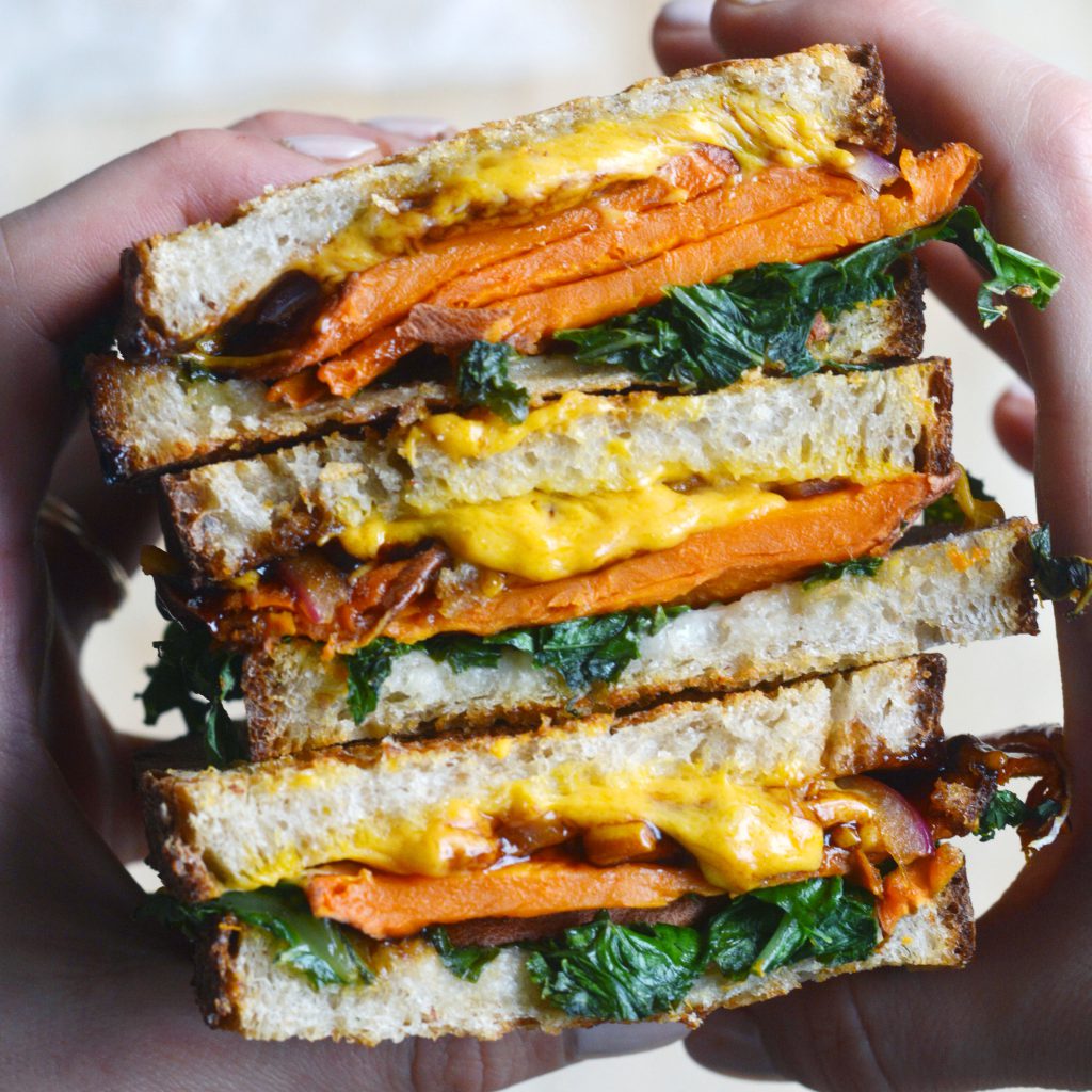 Balsamic Sweet Potato Grilled Cheese Vegan SQUARE 2