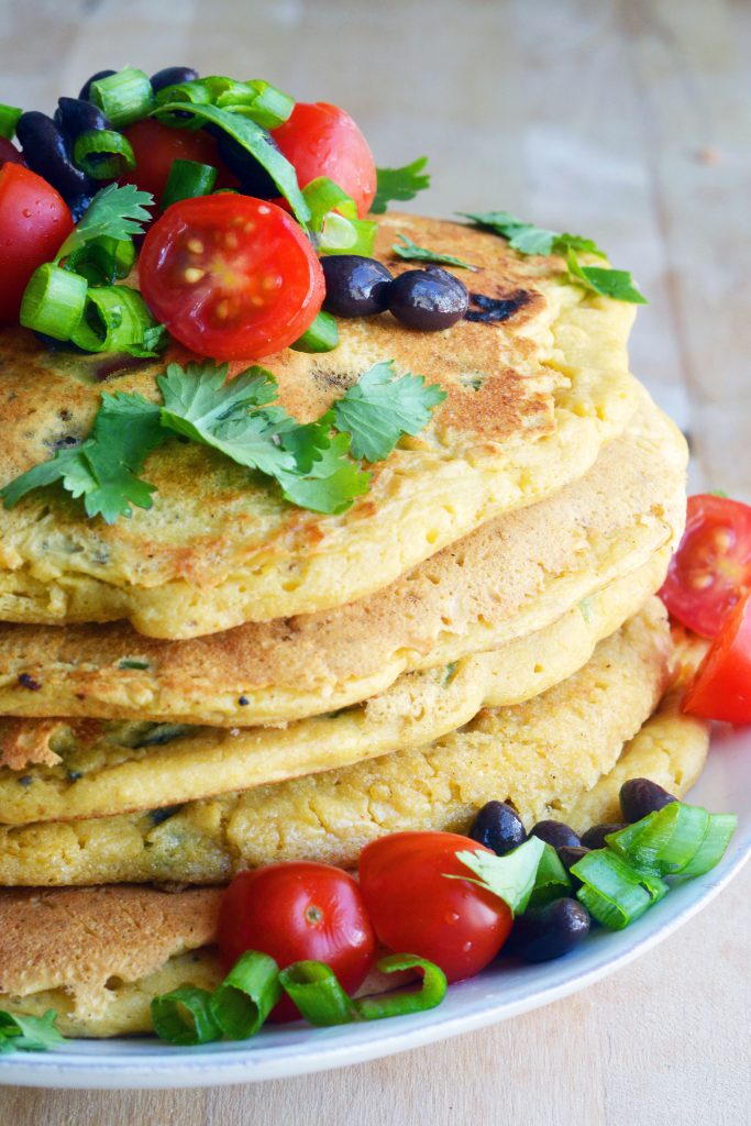Giant Southwestern Chickpea Pancakes Vegan Gluten-Free