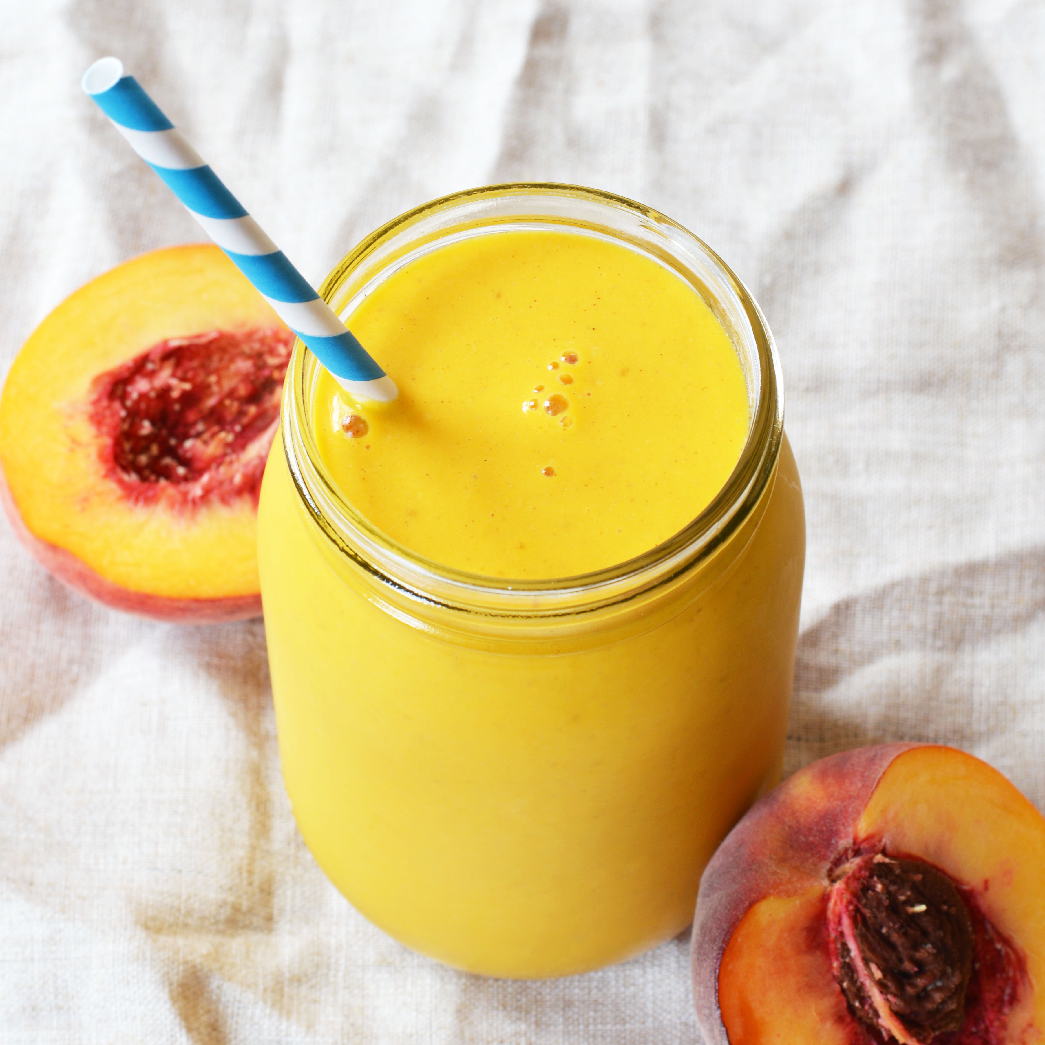 Peachy Tahini Sunshine Smoothie+ 2018 Cook-The-Book New Years Challenge! -  The Colorful Kitchen