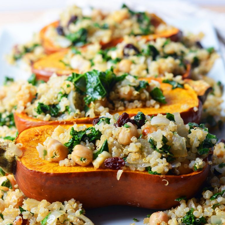 Roasted Stuffed Honeynut Squash, Vegan & Gluten-Free - The Colorful Kitchen